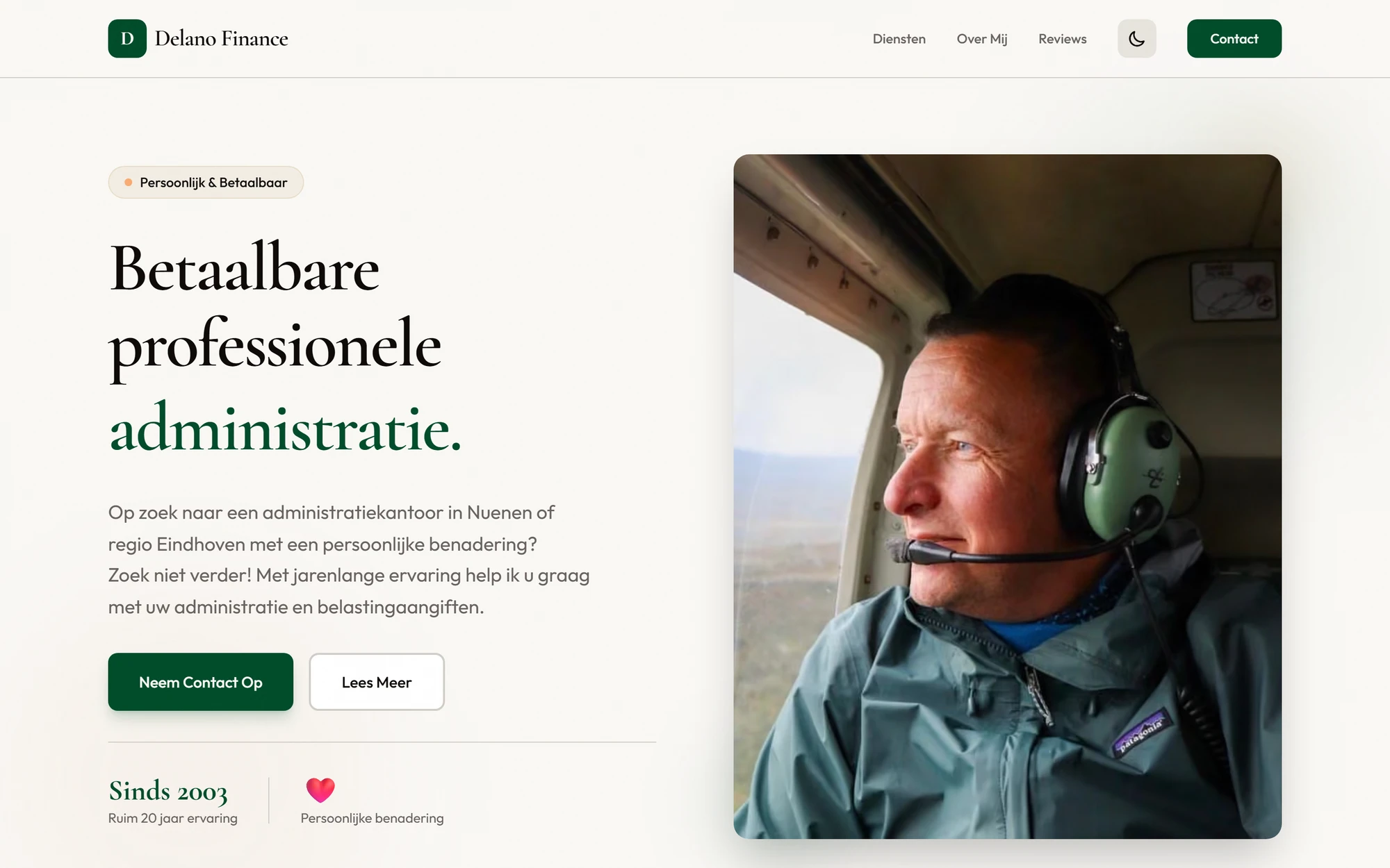 The Delano Finance website