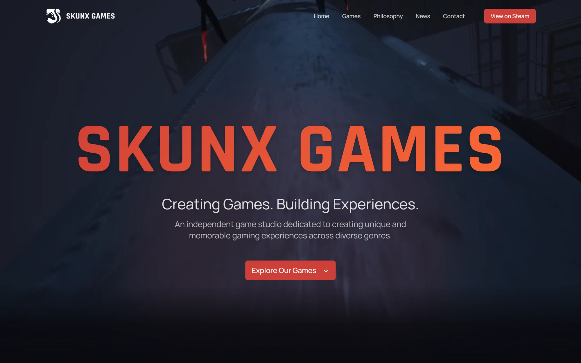 The Skunx Games website